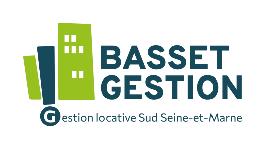 Logo de Basset Gestion immeuble et serrure en quadri