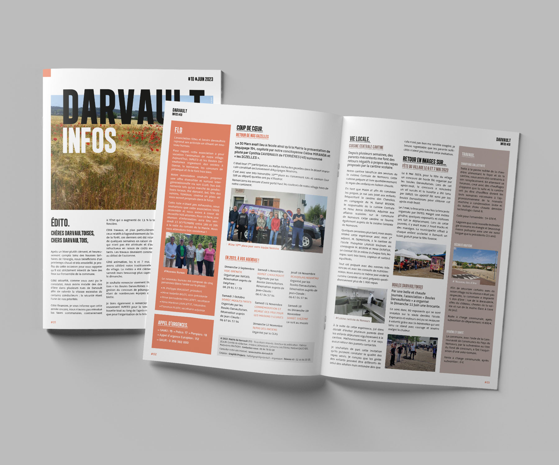 Mairie-de-darvault_Journal-Juin-2023_projet Mairie de Darvault, double page du journal communal