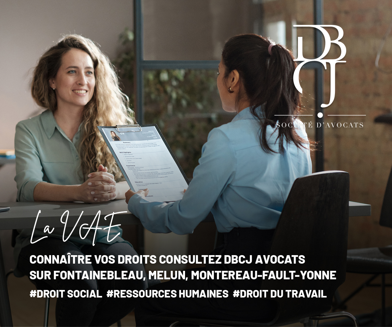 DBCJ Avocats visuel des médias sociaux